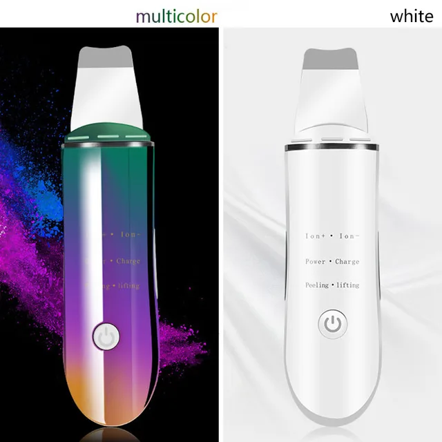 $US $20.94  Rechargeable Ultrasonic Face Skin Scrubber Acne Cleanser Blackhead Whitehead Cleansing Spatula Peel