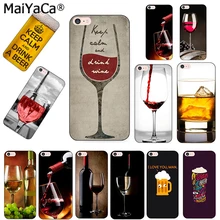 MaiYaCa, мягкий чехол для телефона из ТПУ с рисунком медведя и вина для iPhone 8, 7, 6, 6S Plus, X, 10, 5, 5S, SE, 11pro max, чехол