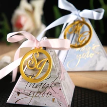 Персонализированные пользовательские свадебные имя и инициалы метки на заказ свадебный подарок свадебные акриловые золотые знаки украшение стола