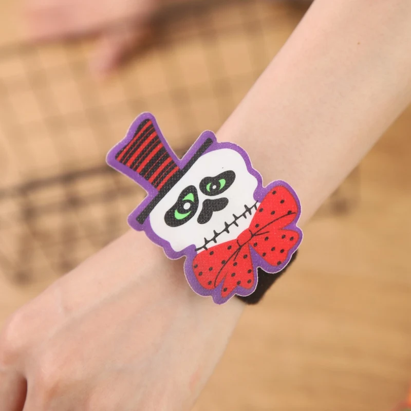 

New Slap Bracelets Hand Ring Halloween Slap Hand Ring Birthday Party Supplies For Kids Adults Wrist Decoration