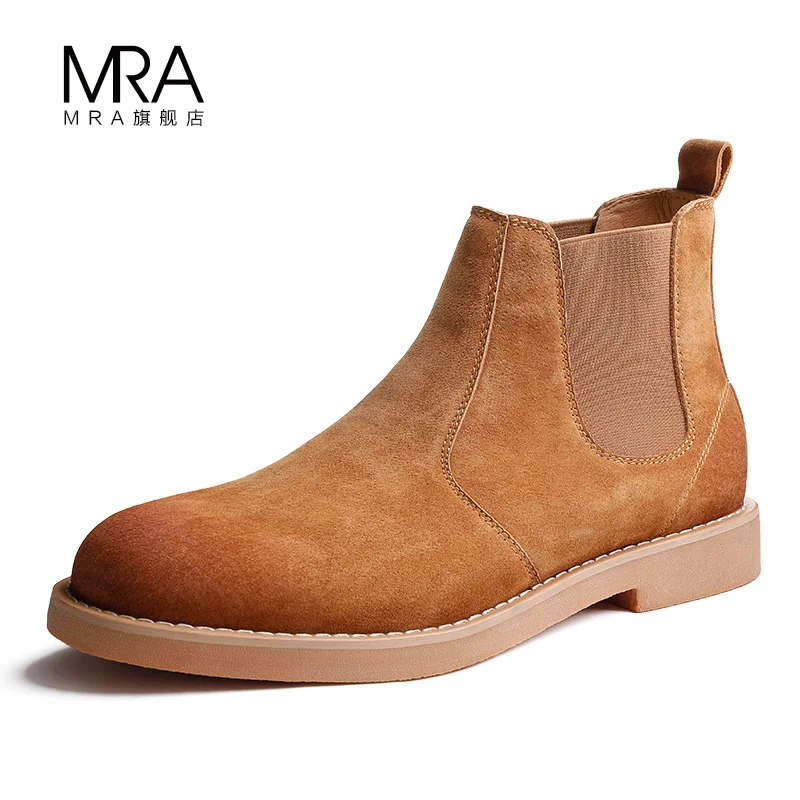 

Chelsea Boots Men's Winter Martin Boots Men's Boots Plus Velvet British Wind High Help Snow Shoes Short Boots