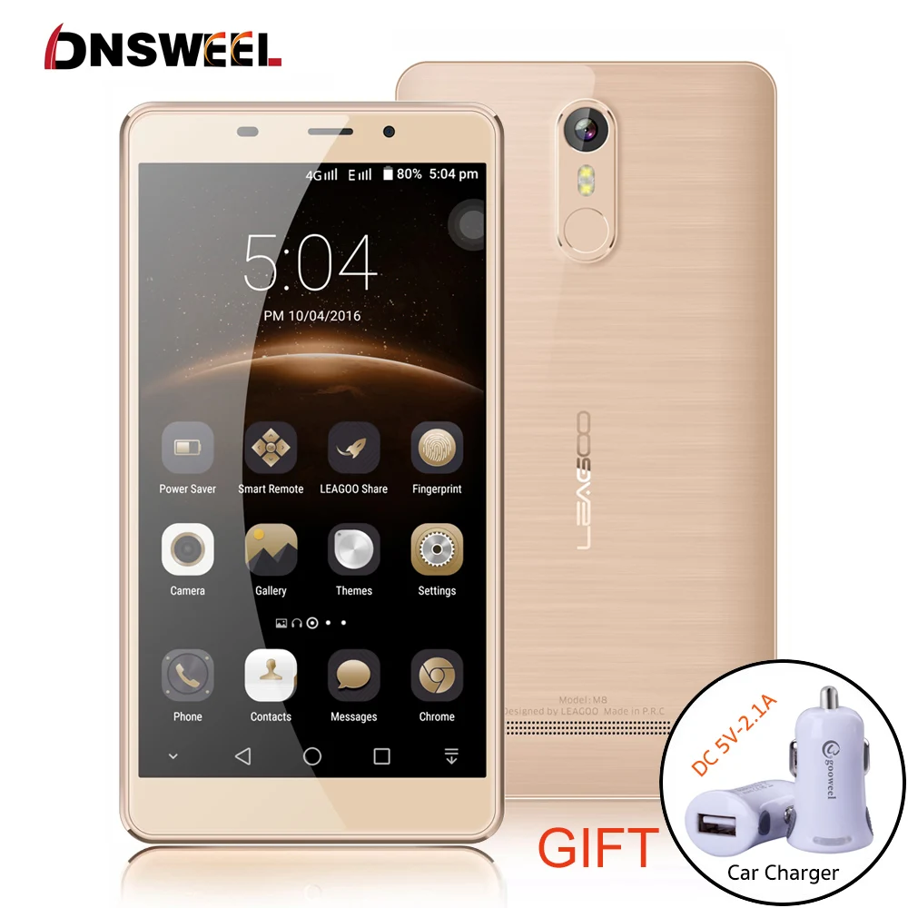 Leagoo M8 Smartphone 5 7 HD IPS Android 6 0 MT6580A Quad Core 2GB RAM 16GB