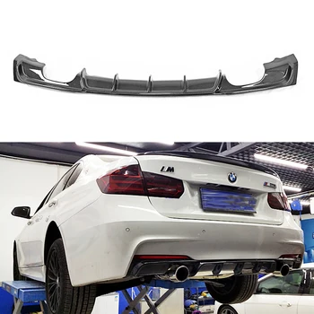 

Fit For BMW 3 series F30 F35 320 328 335i 2012-2018 Rear Bumper Diffuser Bumpers Lip Protector Guard carbon fiber