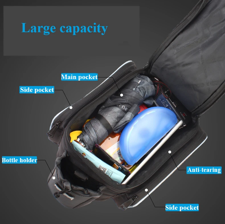 Excellent ROSWHEEL 10L Cycling Bike Carbon Fiber Leather Bicycle Rear Rack Seat Pannier Bag Pouch rear rack cargo bag 3 Excellent ROSWHEEL 10L Cycling Bike Carbon Fiber Leather Bicycle Rear Rack Seat Pannier Bag Pouch rear rack cargo bag 3