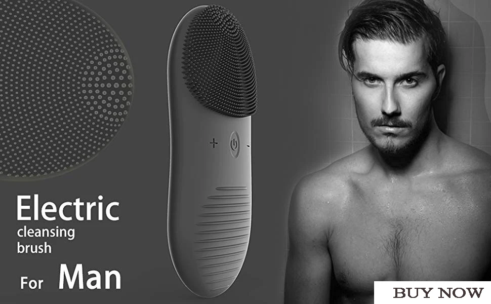 Carregador sem Fio de Silicone Escova de Limpeza Velocidades para Limpeza Profunda dos Poros Facial Sônica Rosto Escova Cravo Remover Massagem 12 4 Carregador sem fio escova de limpeza de