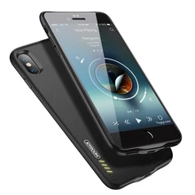 3500mAh Portable Slim Ultra Thin Headphone Audio Phone Battery Case For iPhone X Bluetooth Magnetic Battery Charger Case Cover