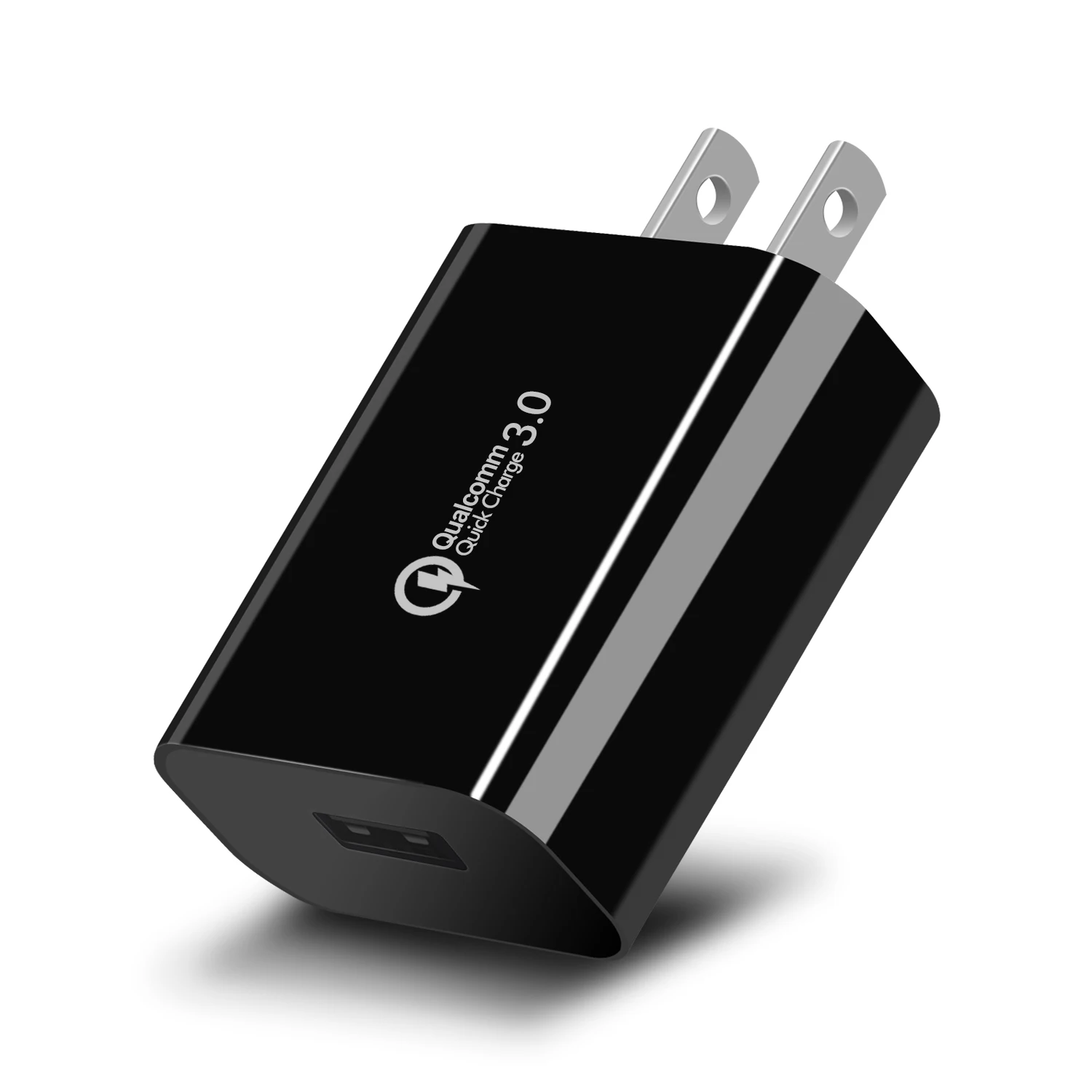 Быстрая зарядка QC3.0 18 Вт универсальный ЕС/США штекер USB питания портативный домашний настенный дорожный адаптер питания для зарядки iPhone samsung Xiaomi - Тип штекера: США