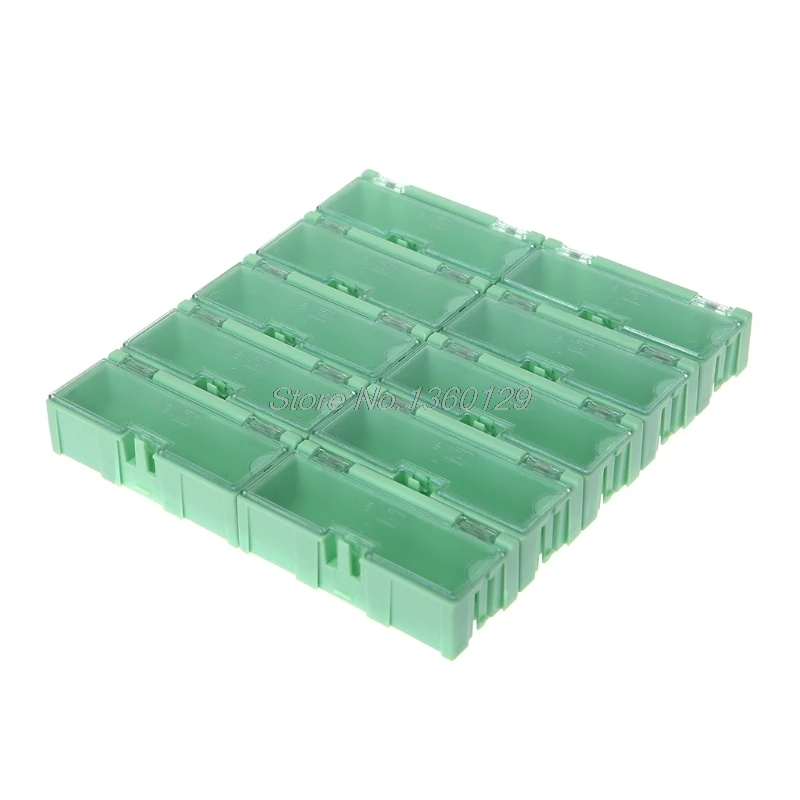 Caja electrónica Mini SMD SMT IC componentes electrónicos caja de almacenamiento 75x31,5x21,5mm Caja electrónica Mini SMD SMT IC componentes electrónicos caja de almacenamiento 75x31,5x21,5mm