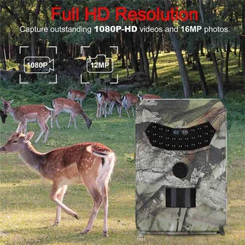 

12MP HD Hunting Trail Camera PIR IR LED Motion Activated Security Wildlife Camera Hunting Cameras Wildlife Scouting Night Vision