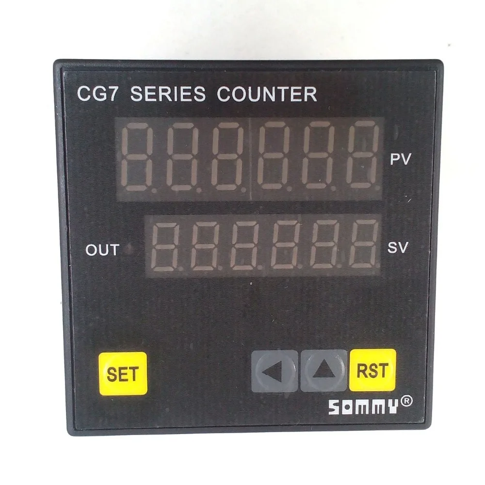 CG7 RB60 digital couters CG series Multi function Counter 6 digit counting relay outputin