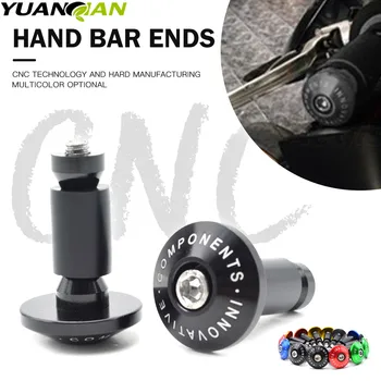 Motorcycle Hand Grips Block Anti Vibration Handle Bar Ends Weights Grip Cap Plug Slider Adjustable for