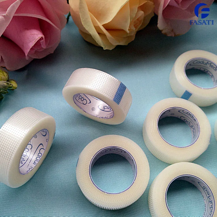 

12pcs 2.5cm*5y antistatic pe tape medical tape medical plaster microporous tape Hand tearable transparent strong adhesive
