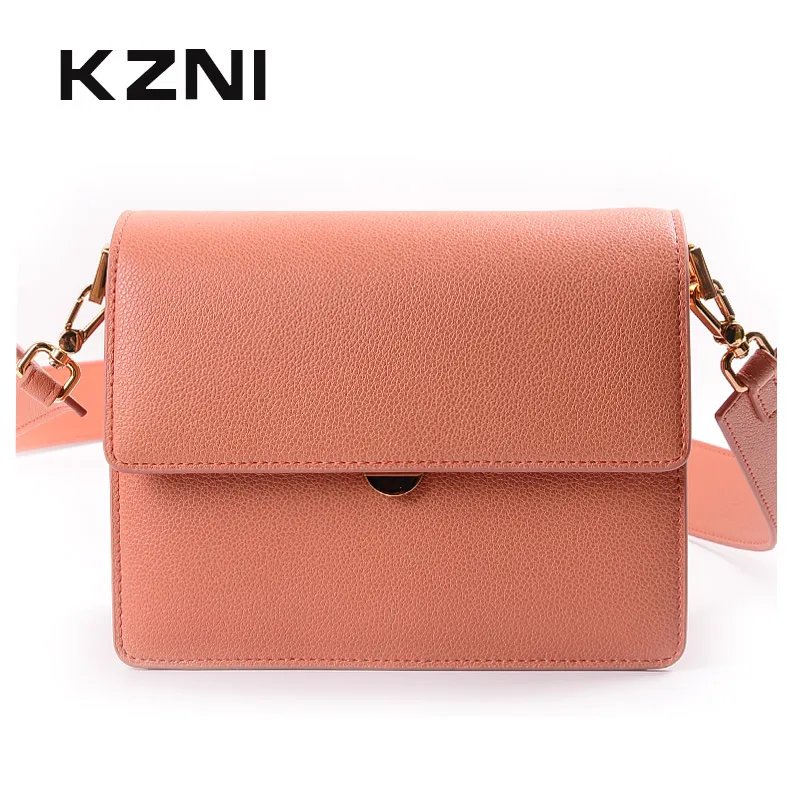 

KZNI Genuine Leather Crossbody Bags for Women Leather Shoulder Bag Lady Women Leather Small Handbags Female Femmes Sac 9036