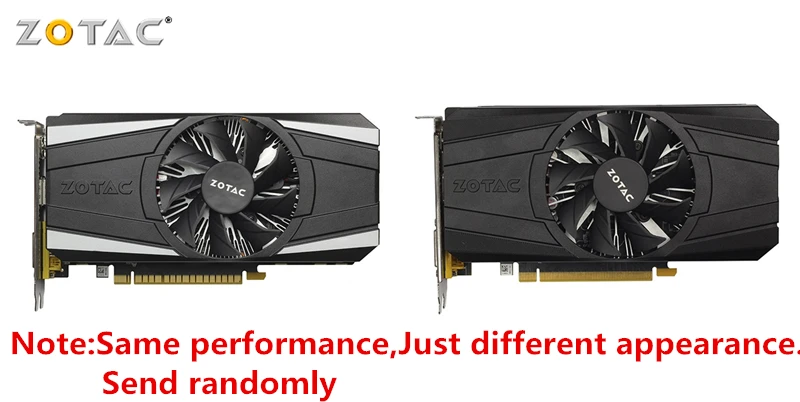 ZOTAC Original GTX1050-2GD5 Thunder GPU Video Card 128Bit GP107 GTX 1050 2GB GDDR5 Graphics Cards Map Geforce GTX 1050 Used