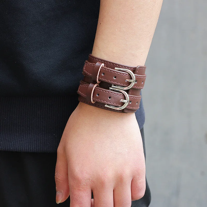 LETAPI дизайн Панк Винтаж ручной работы плетеный браслет из натуральной кожи и браслет для мужчин