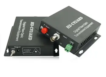 

HD video AHD CVI TVI 3in1 Fiber optical converter, 1ch HD 720P video without Data,FC port,single-mode single fiber 20km