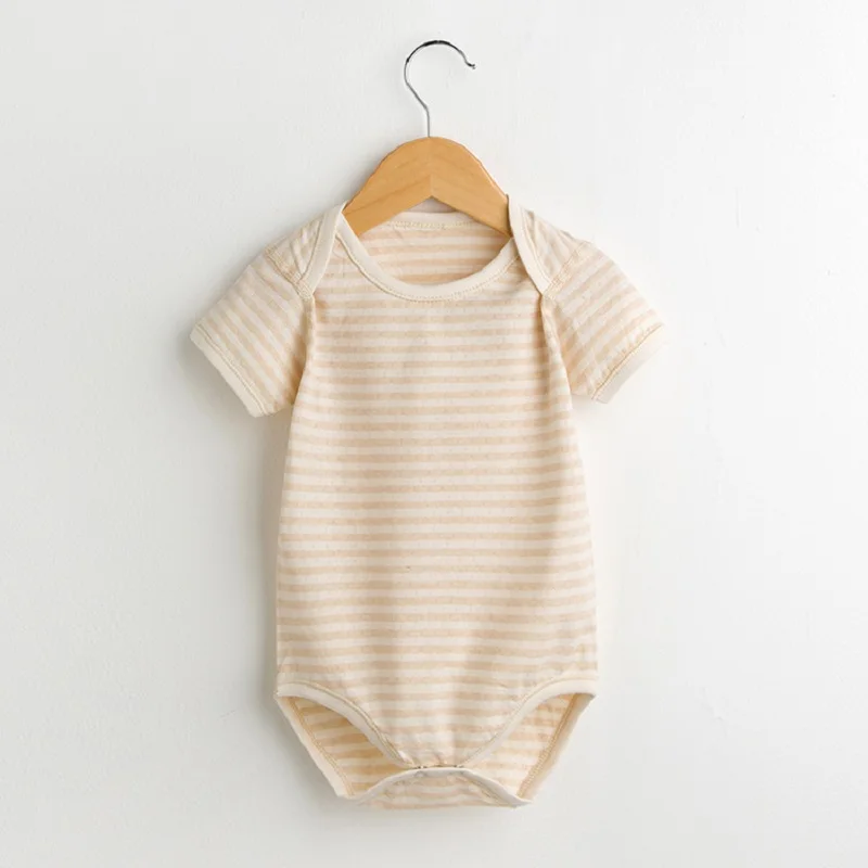 Newborn Baby Romper Organic Cotton Baby Clothing Short Sleeved