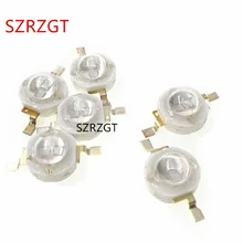 1 5 10 50 100 шт. 5 Вт двойной чип УФ Ультра фиолетовый светодиод 420-430nm светодиодные