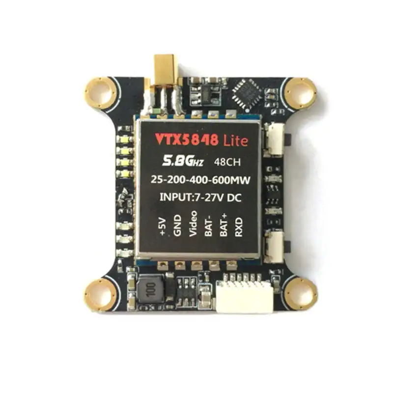 Модуль видеопередатчика vtx5848 Lite 48ch 5,8g. 4. Vtx5848 Lite 48ch 5.8g 25/100/200/400/600mw Switchable VTX Video Transmitter Module OSD Control. Vtx5848 Lite FPV видео передатчик. Видеопередатчика VTX 5848 Lite.