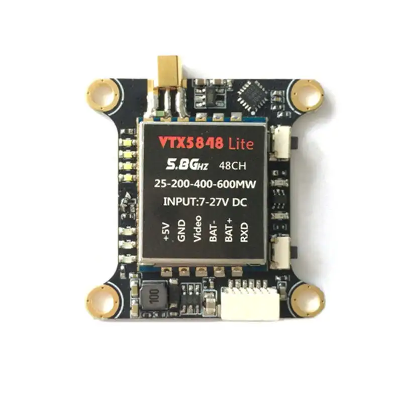 

VTX5848 LITE 48CH 5.8G 25/100/200/400/600mW Switchable VTX Video Transmitter Module OSD Control For FPV RC Multicopter Models