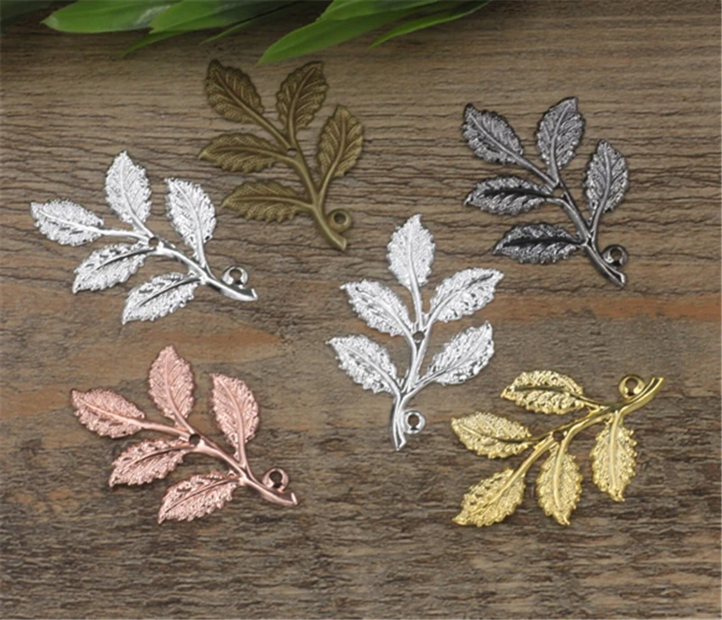 20 шт. подвески в виде листьев для браслетов и ожерелий|leaf charm|charm fashioncharms wholesale |