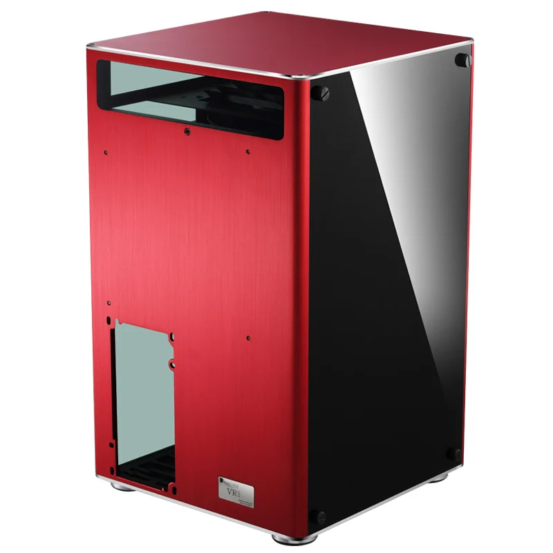 Компьютерный корпус Jonsbo VR1 закаленное стекло HTPC Mini ITX алюминиевый с поддержкой 3 5