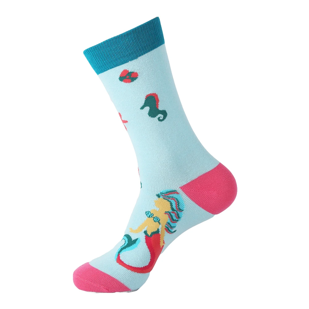 VPM, новинка, цветные хлопковые мужские носки, Harajuku, хип-хоп, забавные носки с фруктами, деловые носки для мужчин, рождественские носки