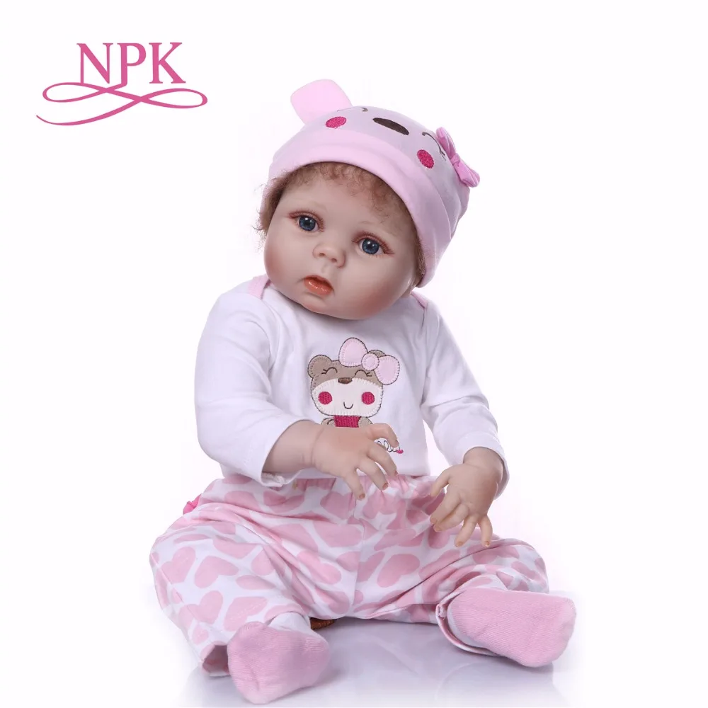 NPK 56 см Силиконовая ванна для всего тела игрушка bebeReborn Детская кукла девочек
