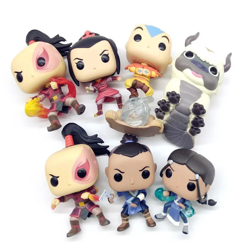 Аватар Последний airbender световой Азула/Aang/Катара/ZUKO/APPA/SOKKAZUKO виниловые Фигурки