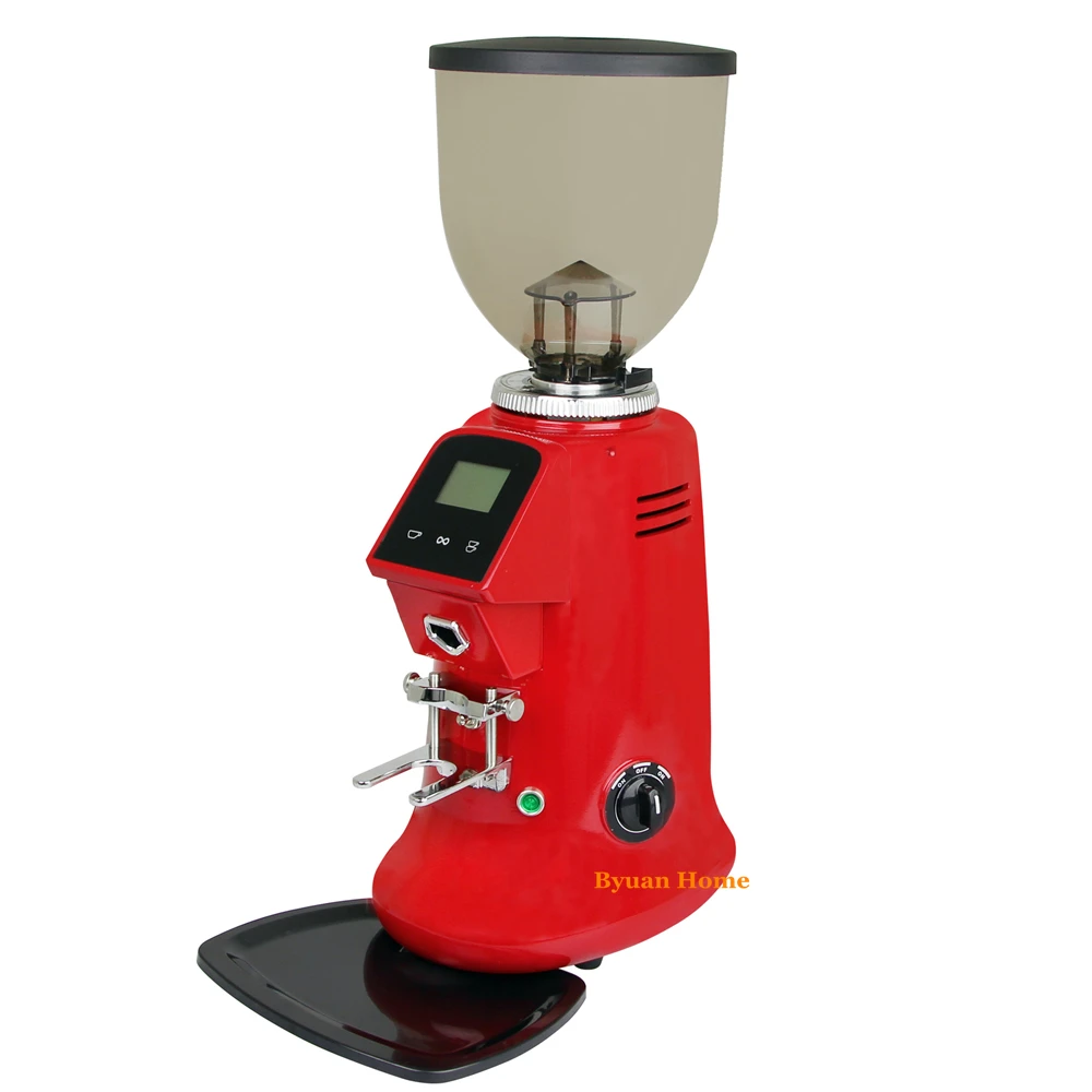 Lcd новая супер мощная алюминиевая электрическая Коммерческая кофемолка для кофейного магазина высококачественный инструмент из нержавеющей стали