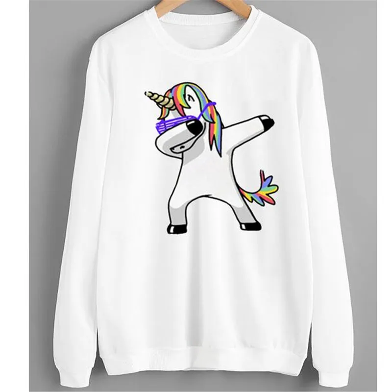 Mujeres sudadera con capucha sudadera unicornio unicornio