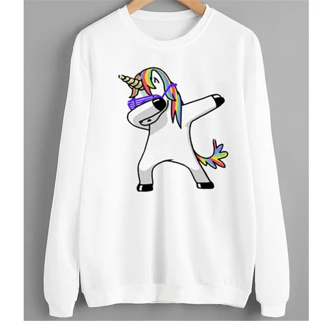 Mujeres sudadera con capucha sudadera unicornio unicornio