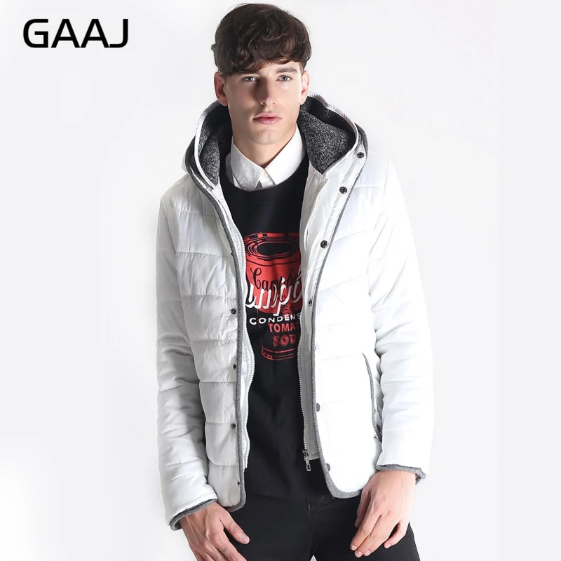 GAAJ 2017 Men Casual Warm Jackets solid Thick Breathable