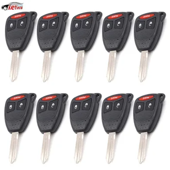 

KEYECU 10 Pcs/lot New Remote Key Shell Case FOB 2+1 Button for Chrysler Dodge Jeep Durango Magnum Dakota Charger Mitsubishi