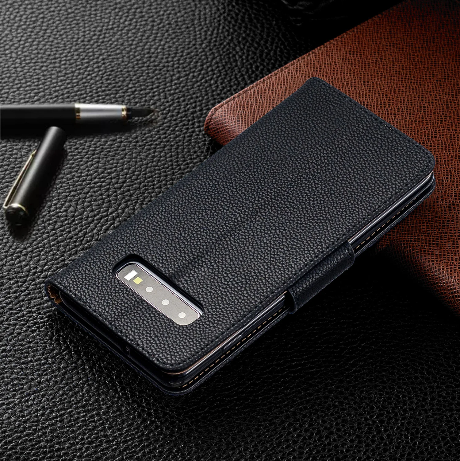 Wallet Phone Case for Samsung Galaxy S10 Plus S10e S10 S9 Plus PU Leather Flip Cover Stand Magetic Closure with Card Holder Wallet Phone Case for Samsung Galaxy S10 Plus S10e S10 S9 Plus PU Leather Flip Cover Stand Magetic Closure with Card Holder