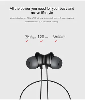 

PIZEN AS10 Bluetooth headphones APTX AAC apt-x microphone IPX7 waterproof For Shure/Westone/JVC/FiiO UE TF10 W4R TRN tfz IE800