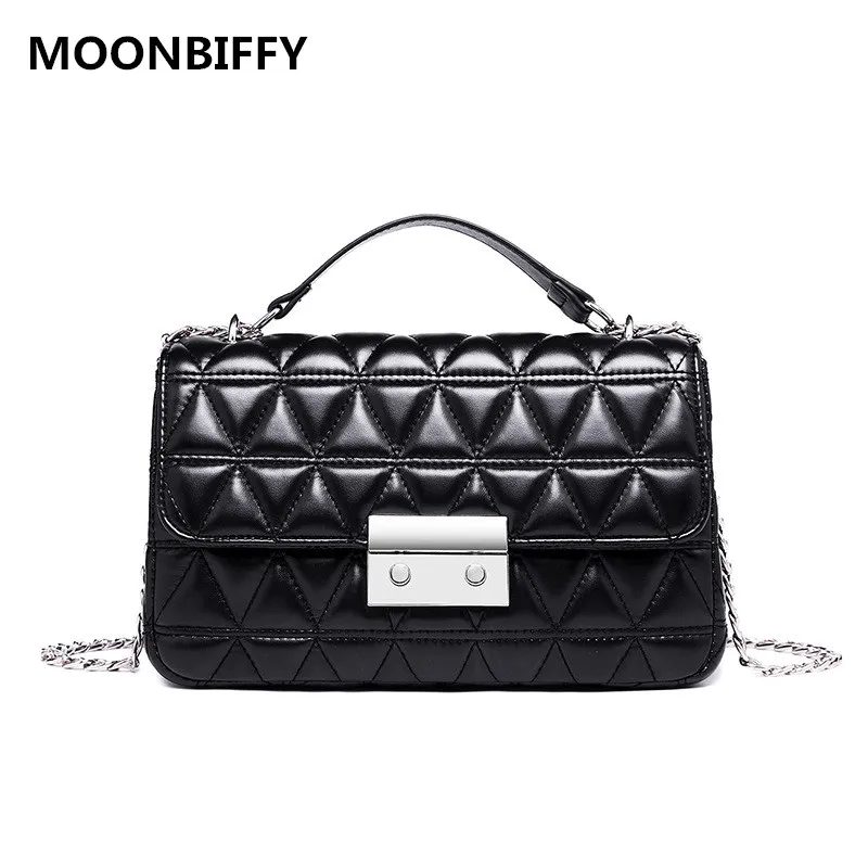 

Fashion Small Flap Bag Crossbody Bags Women Luxury Quilted Plaid Chains Shoulder Handbag Famous Brand Design Lady Messenger Bag