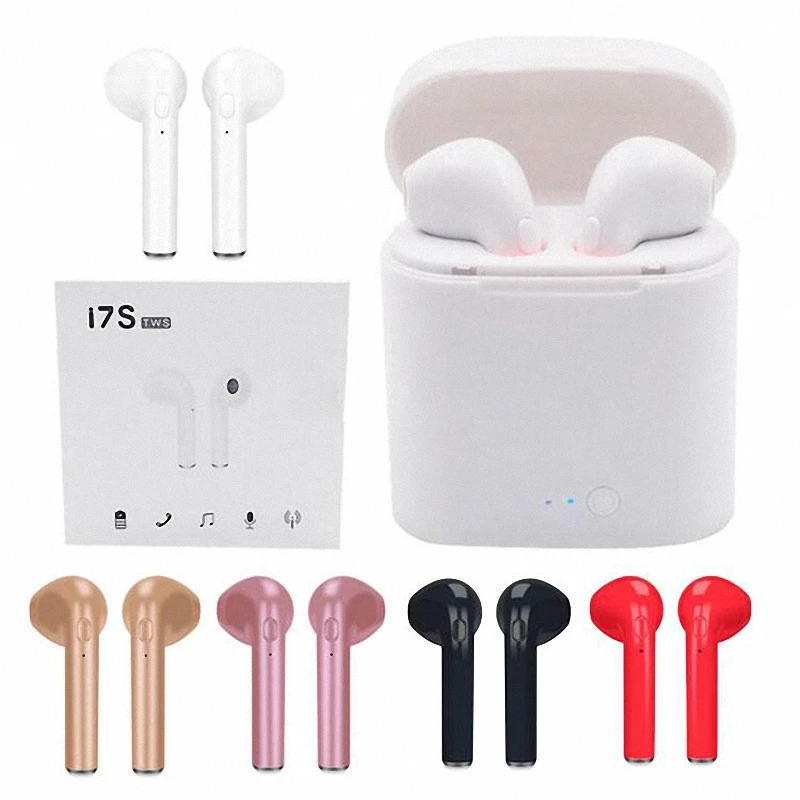 

HOT I7s TWS Wireless Bluetooth Earphones with mini Charge box Headsets Earbuds For Iphone X 6 7 8 plus Samsung Xiaomi Huawei LG