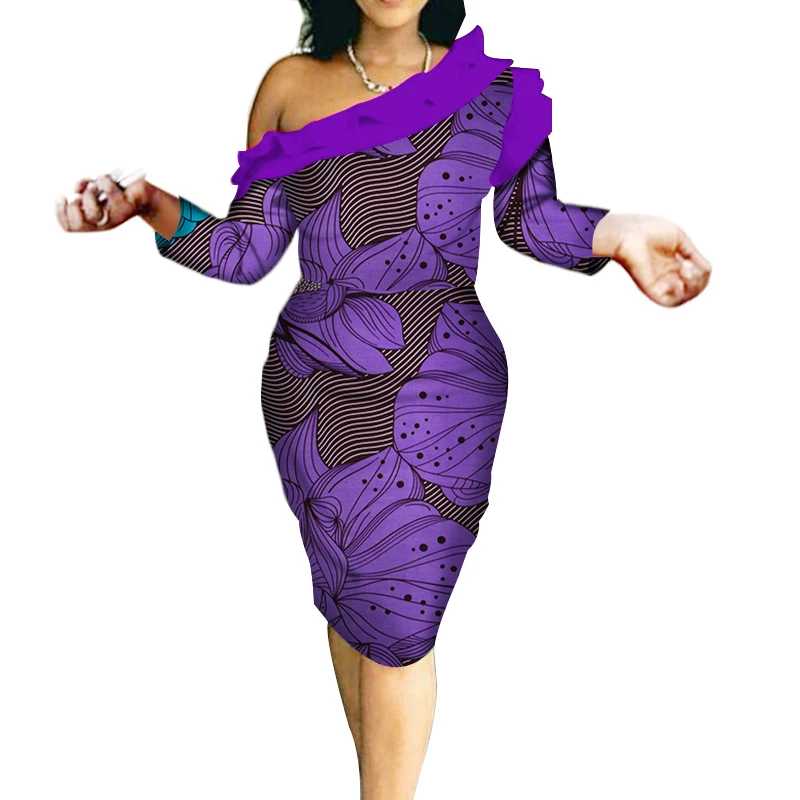 2018 осень в африканском стиле платья Африканский принт одежда для женщин большие размеры женская одежда элегантная дама с без бретелек