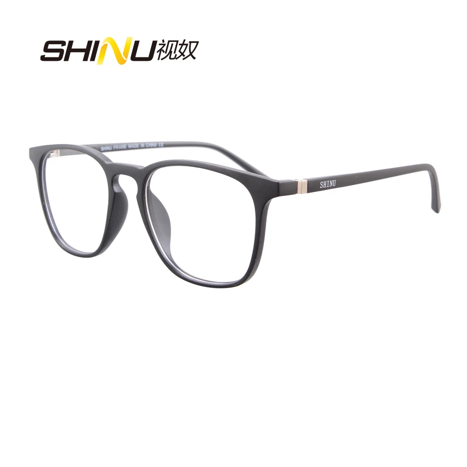 SHINU Ретро пластиковые очки для пресбиопии, прогрессивные многофокусные очки для чтения, для чтения, для дальней диоптрии, унисекс