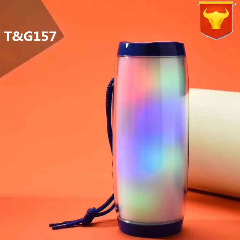 Новый Bluetooth Динамик TG157 с цветсветильник кой подарок уличный портативный динамик