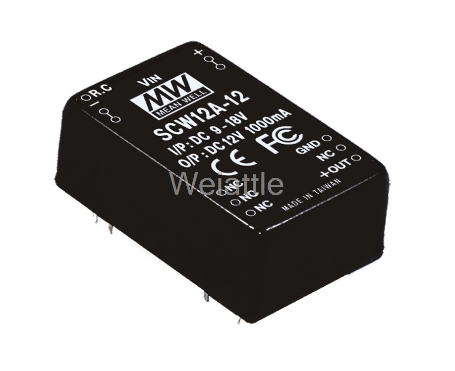 Означает проверенный оригинальный SCW12A-05 5 V 2400mA meanwell SCW12 12 W DC-DC Регулируемый одного