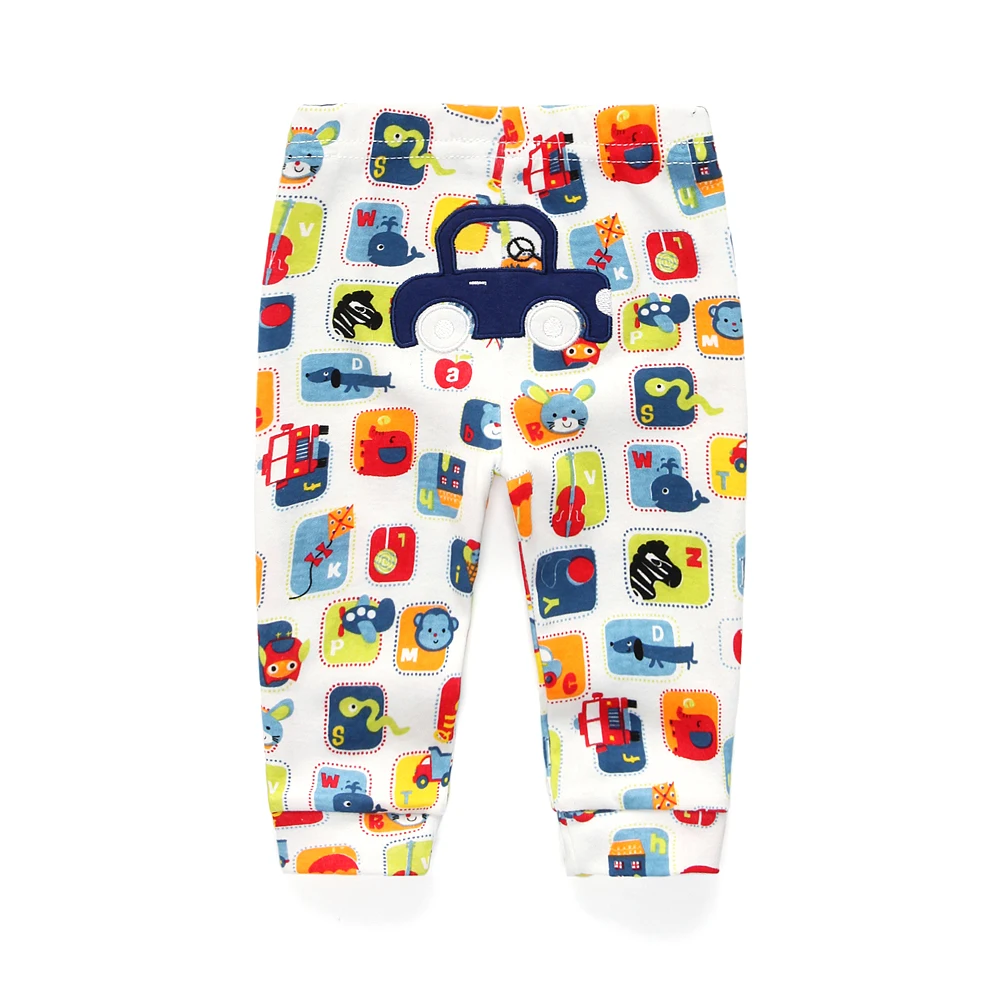 Детские штаны с мультяшным принтом на возраст 6 24 месяца 3 шт./лот|infant pants|baby pantsprinted