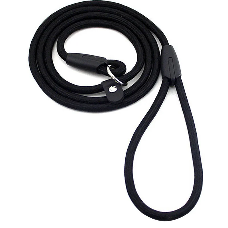 Pet Slip Lead Nylon Dog Rope Training Leash Collar Dog Whisperer Cesar Blue Red Black 0.8120cm 1.0120cm3