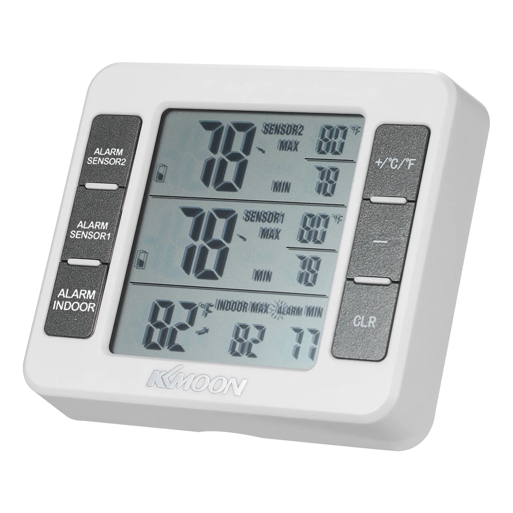 

Professional Mini LCD Digital Thermometer Temperature Meter Station 0C~50C with Measurement C/F Max Min Value Display