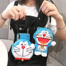 SAM S10 plus плюшевый кошелек милый Doraemon чехол для samsung Galaxy S10 S10E S9 plus S8 plus S7 Edge 3D стежка чехол+ ремешок на запястье