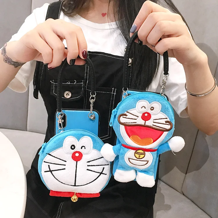 Плюшевый Кошелек SAM S10 plus милый чехол Doraemon для Samsung Galaxy S10E S9 S8 S7 Edge с 3d-вышивкой и