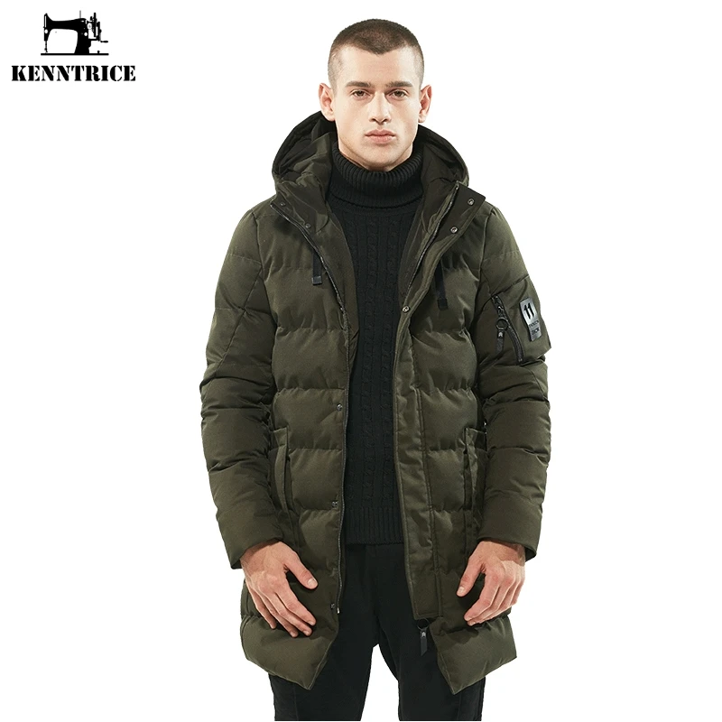 KENNTRICE Mens Winter Parka With Hood Quilted Men Jacket