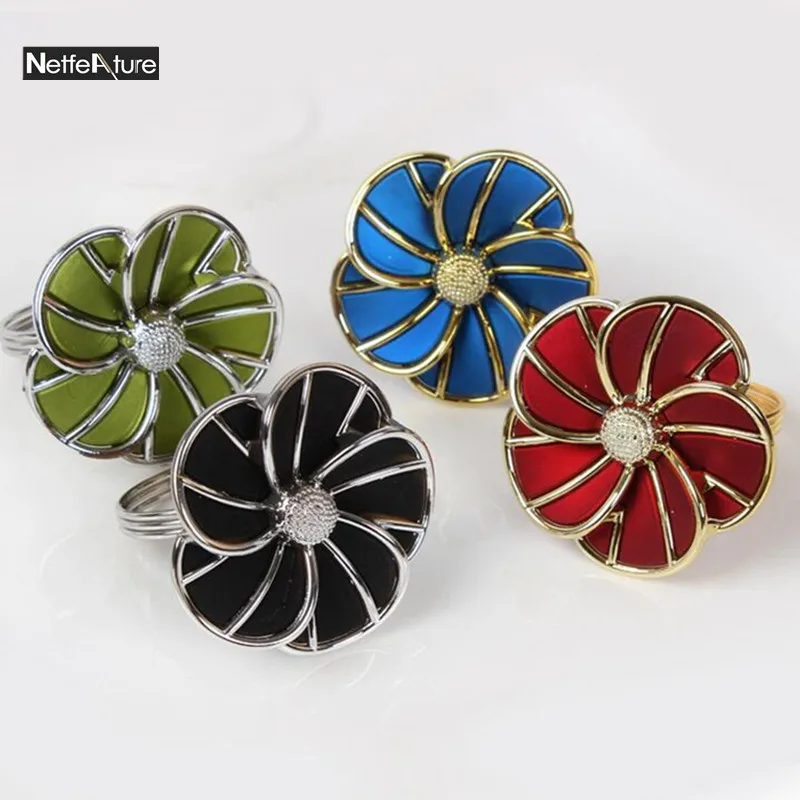 Free Shipping 6pcs Plastic Metal Napkin Rings Holder Hotel Free Shipping 6pcs Plastic Metal Napkin Rings Holder Hotel Sample Room Wedding Supplies European Style Home Decoration In From