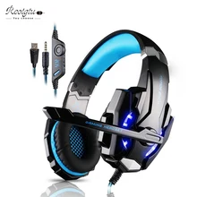 3.5mm Gaming Headset Game headphone with microphone and led for computer or mobile phone